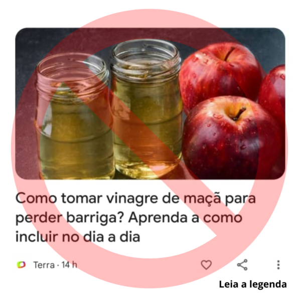 Vinagre de maça e perder barriga